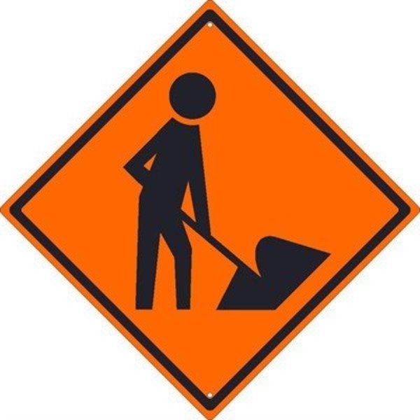 Nmc Road Work Traffic Sign, TM114K TM114K